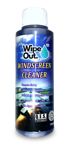 WipeOut™ Windscreen & Windows Cleaning Solution With Q.E.S Formulation WipeOut™ Windscreen & Windows Cleaning Solution With Q.E.S Formulation